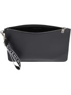 Givenchy Pouch With Logo Detail Wristlet Givenchy Pouch With Logo Detail Wristlet - black