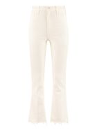 Mother The Hustler Ankle Fray Cropped-fit Jeans Mother The Hustler Ankle Fray Cropped-fit Jeans - panna