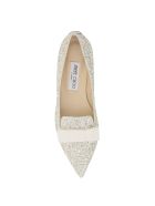 Jimmy Choo Gala Glitter Ballet Flats Jimmy Choo Gala Glitter Ballet Flats - MOON SAND (White)