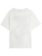Fendi Mas Jersey T-shirt With Print Fendi Mas Jersey T-shirt With Print - White