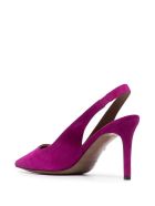 L'Autre Chose Pink Suede Leather Pumps L'Autre Chose Pink Suede Leather Pumps - Fuxia