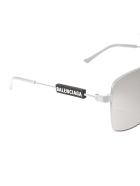 Silver Tag Navigator Woman Sunglasses Balenciaga Silver Tag Navigator Woman Sunglasses - Light grey