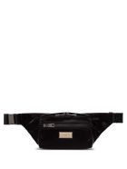 Dolce & Gabbana Waist Bag In Shiny Nylon Dolce & Gabbana Waist Bag In Shiny Nylon - Black