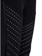 Leggings In Elastic Fabric With Logo Moncler Leggings In Elastic Fabric With Logo - Nero