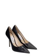 Jimmy Choo Love 100 Xnx Pumps In Black Leather Jimmy Choo Love 100 Xnx Pumps In Black Leather - black