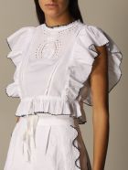 Hilfiger Collection Top Hcw Cutwork & Embroidery Blouse Hilfiger Denim Hilfiger Collection Top Hcw Cutwork & Embroidery Blouse - White