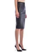 Germans Black Leather Skirt Germans Black Leather Skirt - Black