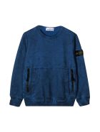 Stone Island Junior Blue Sweatshirt Stone Island Junior Blue Sweatshirt - Pervinca