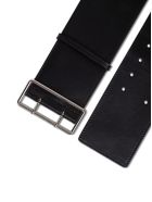 Alexander McQueen Military Belt In Black Leather Alexander McQueen Military Belt In Black Leather - Black