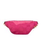 Gucci Pink Belt Bag With Logo Texture Gucci Pink Belt Bag With Logo Texture