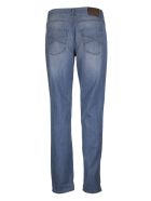 Brunello Cucinelli Lightweight Denim Traditional Fit Five-pocket Trousers With Rip Details Brunello Cucinelli Lightweight Denim Traditional Fit Five-pocket Trousers With Rip Details - Light Blue