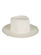 Ruslan Baginskiy Pearl Embellished Woven Hat Ruslan Baginskiy Pearl Embellished Woven Hat - White