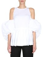 Alexander McQueen Boat Neck T-shirt Alexander McQueen Boat Neck T-shirt - BIANCO
