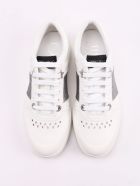 Jimmy Choo Calf Leather Glitter Stripe Jimmy Choo Calf Leather Glitter Stripe - X White Silver