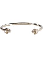 Alexander McQueen Twin Skull Brass Bracelet Alexander McQueen Twin Skull Brass Bracelet - Gold