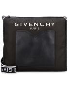 Givenchy Leather And Nylon Messenger Bag Givenchy Leather And Nylon Messenger Bag - black