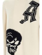 'skull' Sweater Alexander McQueen 'skull' Sweater - Ivory/black