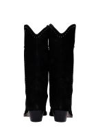The Seller Texan Boots In Black Suede The Seller Texan Boots In Black Suede - black