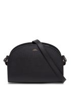A.P.C. Sac Demi Lune Leather Crossbody Bag A.P.C. Sac Demi Lune Leather Crossbody Bag - Black
