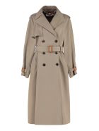 Tory Burch Gabardine Trench Coat Tory Burch Gabardine Trench Coat - green