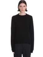 Rick Owens Round Neck Knitwear In Black Wool Rick Owens Round Neck Knitwear In Black Wool - black