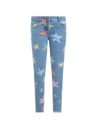Stella McCartney Light Blue Jeans For Girl With Stars Stella McCartney Light Blue Jeans For Girl With Stars - BLUE