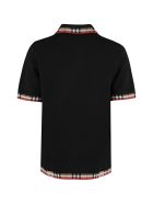 Burberry Knitted Wool Polo Shirt Burberry Knitted Wool Polo Shirt - black