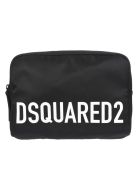 Logo Printed Belt Bag Dsquared2 Logo Printed Belt Bag - Nero