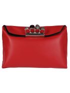 Four-ring Skull Clutch Alexander McQueen Four-ring Skull Clutch - Rosso