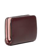 Marc Jacobs Leather Mini Compact Wallet Marc Jacobs Leather Mini Compact Wallet - Dusty ruby multi