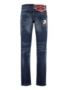 Philipp Plein Straight Supreme Flame Jeans Philipp Plein Straight Supreme Flame Jeans - Denim