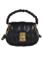 Miu Miu Matelassé Woven Shoulder Bag Miu Miu Matelassé Woven Shoulder Bag - Black