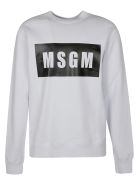 MSGM Chest Logo Sweatshirt MSGM Chest Logo Sweatshirt - White