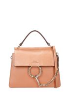 Chloé Faye Med Hand Bag In Powder Leather Chloé Faye Med Hand Bag In Powder Leather - Rosa