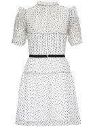 self-portrait Black And White Dress In Polka Dot Tulle self-portrait Black And White Dress In Polka Dot Tulle - White