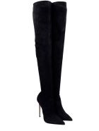 Le Silla Cuissard Eva Boots In Black Suede Le Silla Cuissard Eva Boots In Black Suede - black