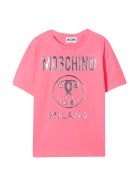 Moschino T-shirt With Embossed Logo Moschino T-shirt With Embossed Logo - Rosa