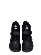 Buffalo Sneakers In Black Leather Buffalo Sneakers In Black Leather - black