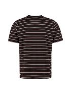 Saint Laurent Striped Cotton T-shirt Saint Laurent Striped Cotton T-shirt - black