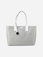 Shopper Bag With All-over Monogram Emporio Armani Shopper Bag With All-over Monogram - Grigio