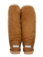 Mou Eskimo 40 Low Heels Boots In Leather Color Suede Mou Eskimo 40 Low Heels Boots In Leather Color Suede - leather color
