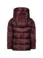 Save the Duck Bordeaux Jacket For Girl With Iconic Logo Save the Duck Bordeaux Jacket For Girl With Iconic Logo - Bordeaux