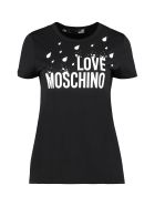 Love Moschino Logo Cotton T-shirt Love Moschino Logo Cotton T-shirt - black