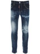 Dark 1 Wash Skater Jeans Dsquared2 Dark 1 Wash Skater Jeans - Blu