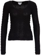 Bottega Veneta Cotton Sweater With Pompon Detail Bottega Veneta Cotton Sweater With Pompon Detail - Black