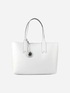 Shopper Bag With Logoed Charm Detail Emporio Armani Shopper Bag With Logoed Charm Detail - Grigio