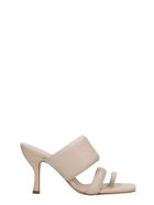 Perni Sandals In Beige Leather Gia X Pernille Teisbaek Perni Sandals In Beige Leather - Beige