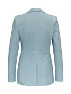 Philosophy di Lorenzo Serafini Single Breasted Leather Blazer Philosophy di Lorenzo Serafini Single Breasted Leather Blazer - Light blue