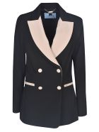 Blumarine Double-breasted Blazer Blumarine Double-breasted Blazer - Black/Pink