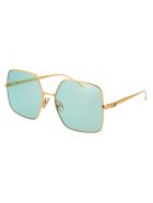 Ff 0439/s Sunglasses Fendi Ff 0439/s Sunglasses - 001O7 YELLOW GOLD